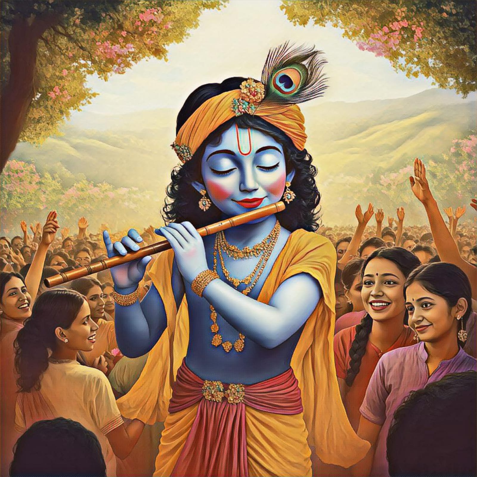 Shree Krishna Holi HD Wallpapers