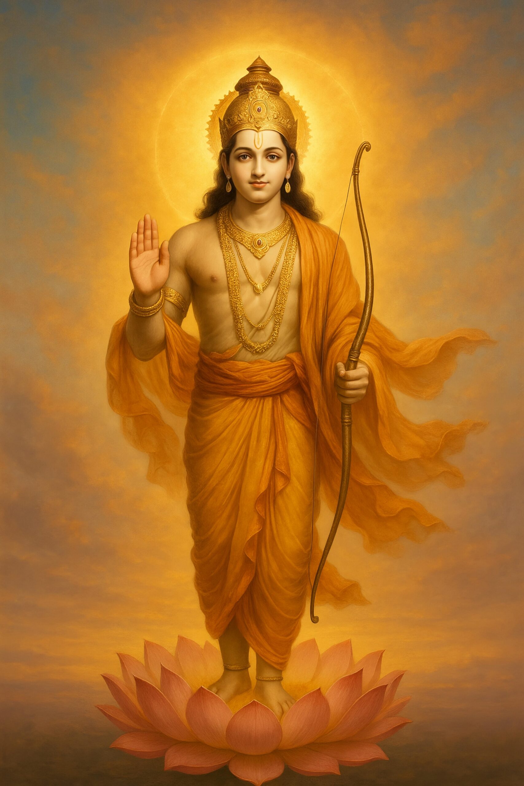 Lord Shri Ram – Divine 4K HD Wallpaper on Lotus 56 Lord Shri Ram – Divine 4K HD Wallpaper