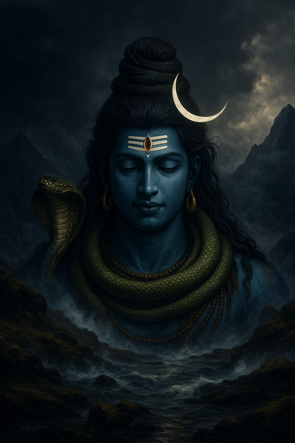 Shiva in Meditation – Peaceful Divine Energy Wallpaper in 4K 25 Shiva in Meditation
