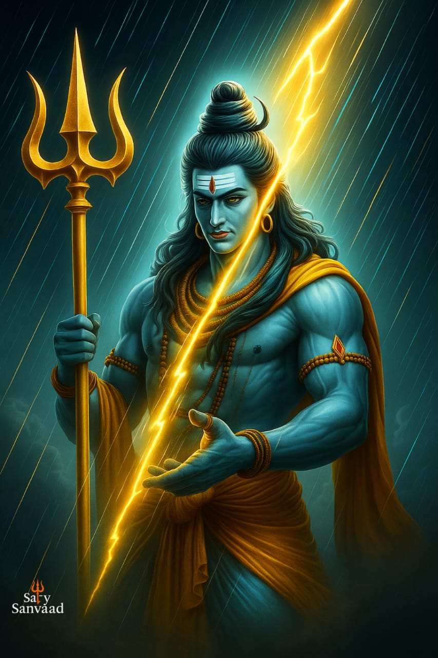Shiva and the Lightning Trishul