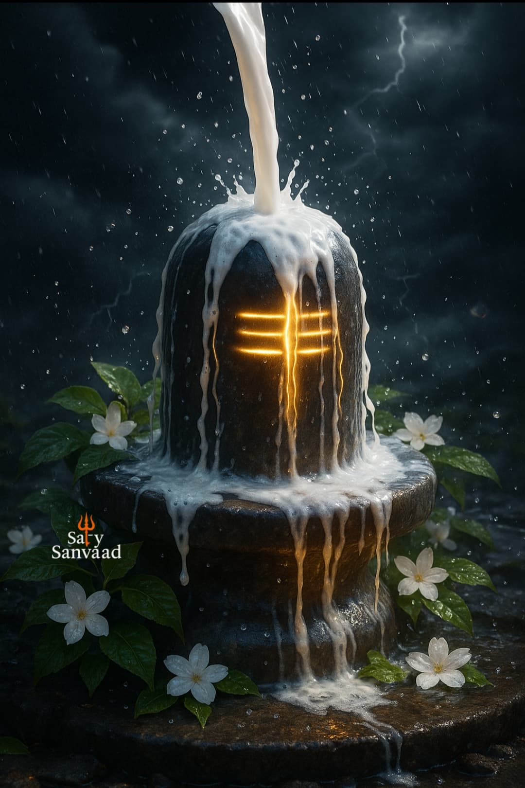Lord Shiva in Meditation with Nandi – 4K HD Spiritual Wallpaper 28 Shivling Abhishek Wallpaper