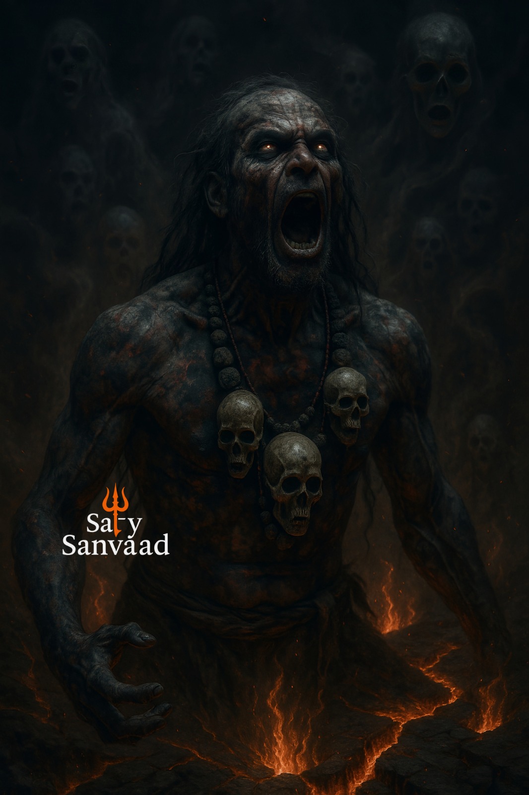 Aghori Ascension | Fearless Shiva Devotee Emerging from Lava – HD Wallpaper 1 Aghori Ascension 4k Wallpapers
