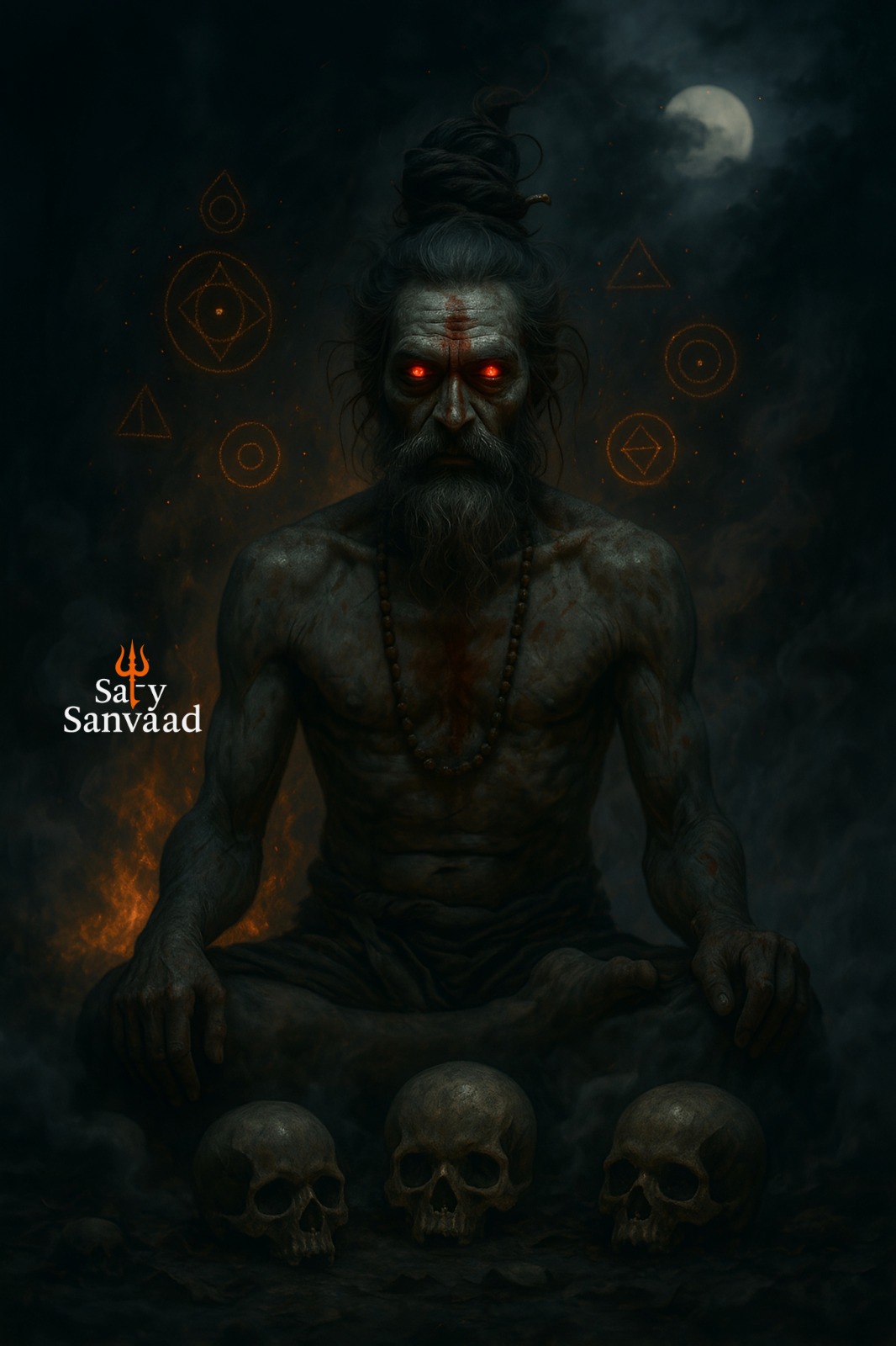 Aghori Art – Dark Spiritual & Mystical Digital Collection 3 Lord Shiva Wallpaper
