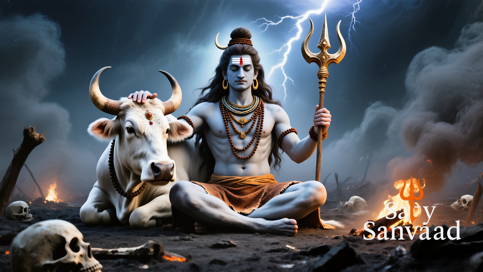Aghori Art – Dark Spiritual & Mystical Digital Collection 13 Lord Shiva Wallpaper