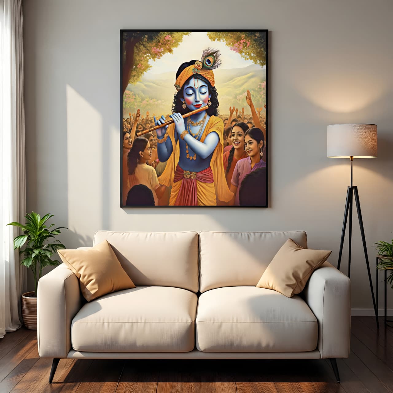 Sanatan Art – Spiritual & Divine Digital Art Collection 8 Wall Art Mockup 1