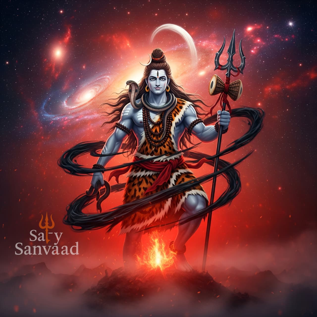 Mahadev Divine Light Wallpaper