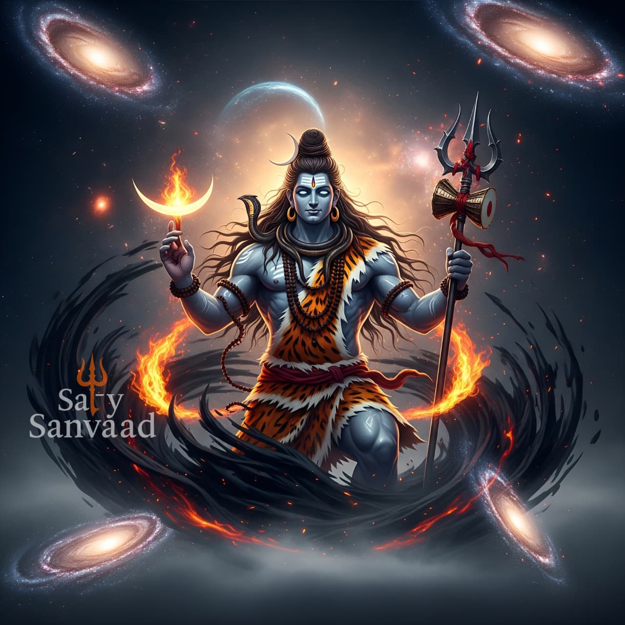 Mahadev Divine Light Wallpaper