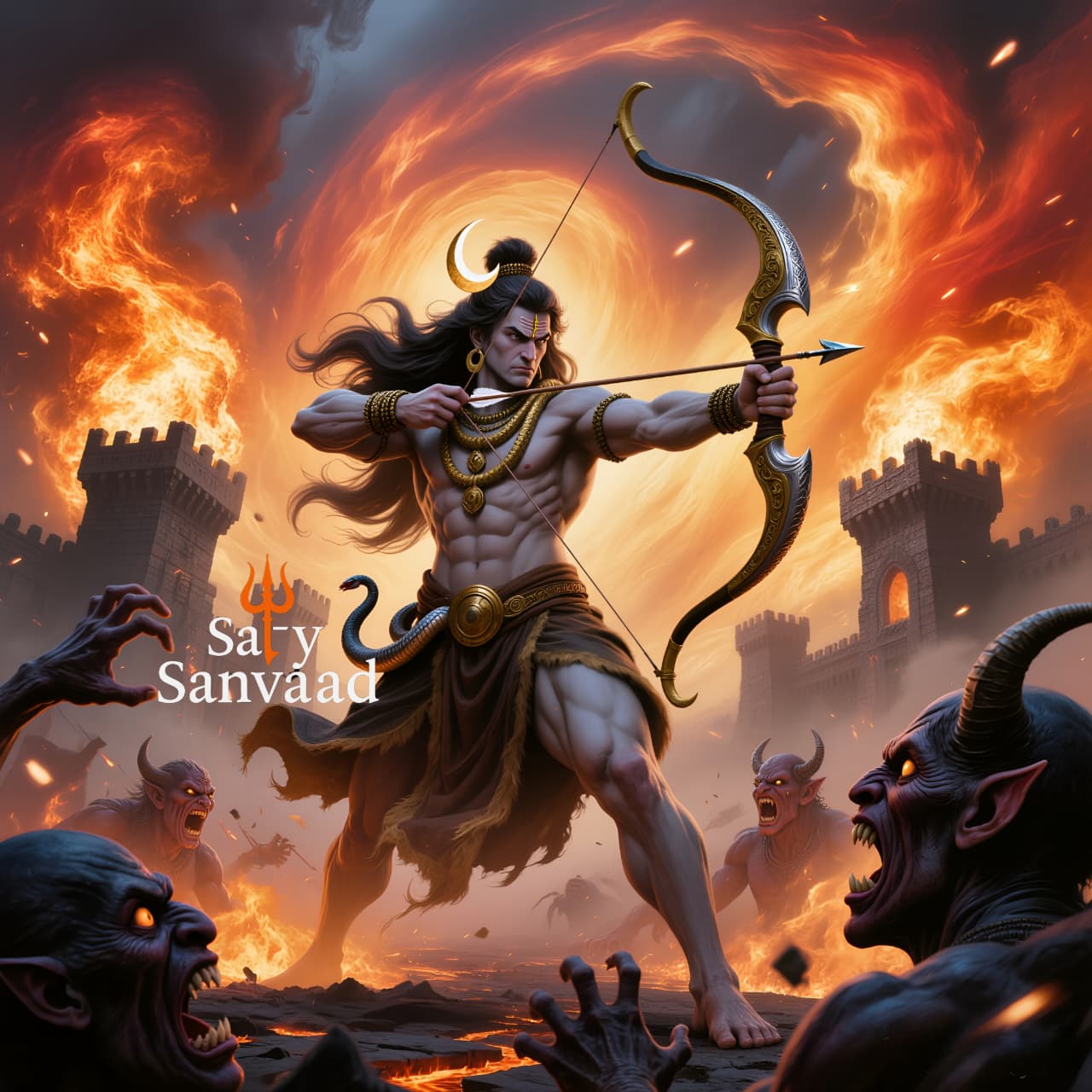Mahadev Divine Light Wallpaper