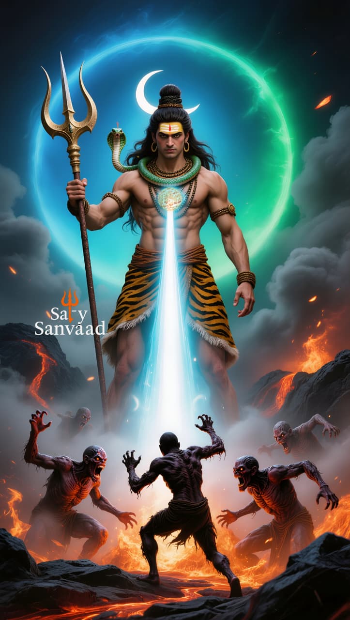 Mahadev Divine Light Wallpaper